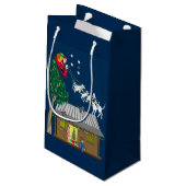 オーストラリアのクリスマス スモールペーパーバッグ (裏面アングル)