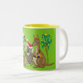 オーストラリアのクリスマス ツートーンマグカップ (正面右)