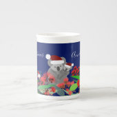 オーストラリアのクリスマス ボーンチャイナマグカップ (正面)