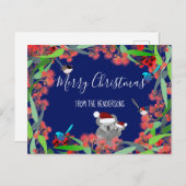 オーストラリアのクリスマス ポストカード (正面/裏面)