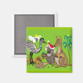 オーストラリアのクリスマス マグネット (正面/裏面)