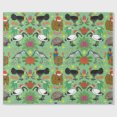 オーストラリアのクリスマス ラッピングペーパー (フラット)