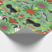 オーストラリアのクリスマス ラッピングペーパー (角)