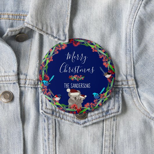 オーストラリアのクリスマス 缶バッジ (インサイチュ)