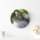 オーストラリアのクーカブラ・クローズアップ。 ラージ壁時計 (ホーム)