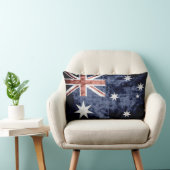 オーストラリアのグランジな旗2 ランバークッション (椅子)