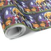 オーストラリアのケパイズドッグスパンプキンハロウィンおもしろい ラッピングペーパー (ロールコーナー)