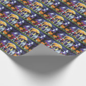 オーストラリアのケパイズドッグスパンプキンハロウィンおもしろい ラッピングペーパー (角)