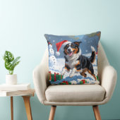 オーストラリアのケルパイクリスマスフェスティバル雪のシーン クッション (椅子)