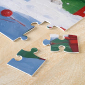 オーストラリアのケルパイクリスマスフェスティバル雪のシーン ジグソーパズル (側面)