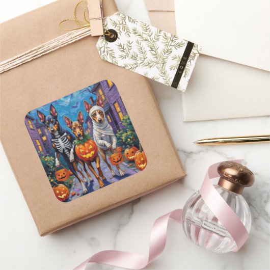 オーストラリアのケルパイトリックまたはトリートハロウィーン スクエアシール (ギフト)