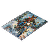 オーストラリアのケルパイドッグがオートバイクリスマスに乗る ノートブック (左側)