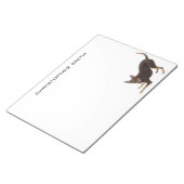 オーストラリアのケルパイドッグ ノートパッド (アングル)