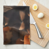 オーストラリアのケルパイパピー秋の喜びカボチャ キッチンタオル (四つ折り)