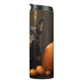 オーストラリアのケルパイパピー秋の喜びカボチャ タンブラー (回転右)