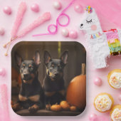 オーストラリアのケルパイパピー秋の喜びカボチャ ペーパープレート (パーティー)