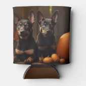 オーストラリアのケルパイパピー秋の喜びカボチャ 缶クーラー (正面)