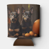 オーストラリアのケルパイパピー秋の喜びカボチャ 缶クーラー (裏面)