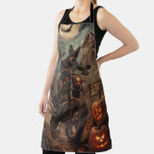 オーストラリアのケルパイライディングオートバイハロウィーン エプロン (インサイチュ)