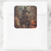 オーストラリアのケルパイライディングオートバイハロウィーン スクエアシール (バッグ)