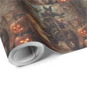 オーストラリアのケルパイライディングオートバイハロウィーン ラッピングペーパー (ロールコーナー)