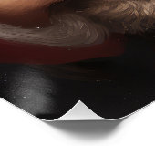 オーストラリアのケルピーとサンタクロースのクリスマス ポスター (コーナー)