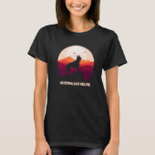 オーストラリアのケルピーとマウンテン Tシャツ (正面)