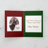 オーストラリアのケルピーのクリスマスプレゼント シーズンカード (内部)