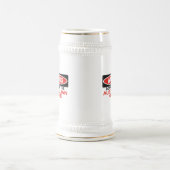 オーストラリアのケルピーの用心して下さい ビールジョッキ (中央)