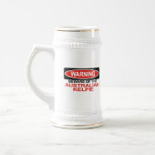 オーストラリアのケルピーの用心して下さい ビールジョッキ (左)