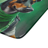 オーストラリアのケルピーの自転車セントパトリックの日 カッティングボード (角)