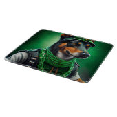 オーストラリアのケルピーの自転車セントパトリックの日 カッティングボード (角)