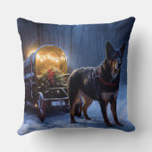 オーストラリアのケルピーススノースイスクリスマスデコール クッション (裏面)