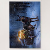 オーストラリアのケルピーススノースイスクリスマスデコール ジグソーパズル (縦)