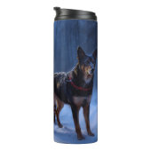 オーストラリアのケルピーススノースイスクリスマスデコール タンブラー (回転右)