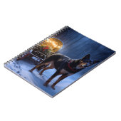 オーストラリアのケルピーススノースイスクリスマスデコール ノートブック (左側)