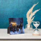 オーストラリアのケルピーススノースイスクリスマスデコール フォトプラーク (インサイチュ)