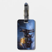 オーストラリアのケルピーススノースイスクリスマスデコール ラゲッジタグ (裏面縦)