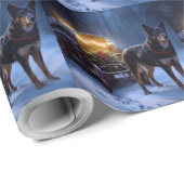 オーストラリアのケルピーススノースイスクリスマスデコール ラッピングペーパー (ロールコーナー)