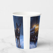 オーストラリアのケルピーススノースイスクリスマスデコール 紙コップ (右)