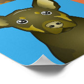 オーストラリアのケルピー犬のポップ・アートの漫画 – アート ポスター (角)