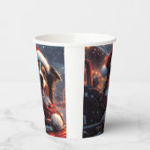 オーストラリアのケルピー犬ローラーコースターのクリスマス 紙コップ (左)