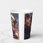 オーストラリアのケルピー犬ローラーコースターのクリスマス 紙コップ (右)