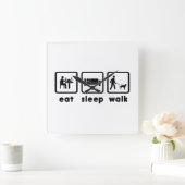 オーストラリアのケルピー スクエア壁時計 (ホーム)