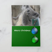 オーストラリアのコアラからのメリークリスマスカード シーズンカード (内部)