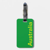 オーストラリアのコアラとベビー ラゲッジタグ (裏面縦)