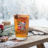 オーストラリアのコアラのクリスマスギフト 名前入り タンブラーグラス