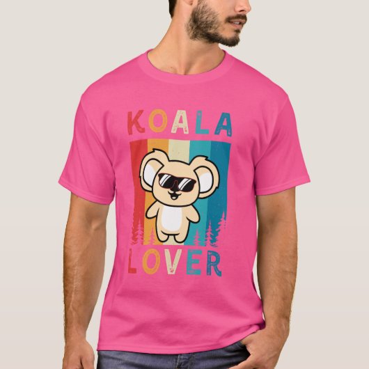オーストラリアのコアラの可愛い動物グッズ Tシャツ (正面)