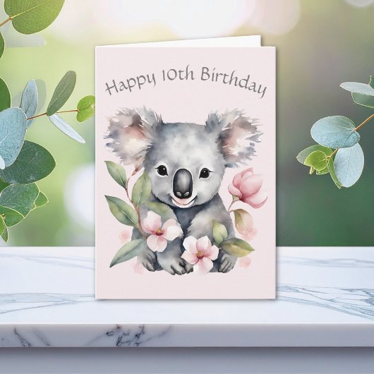 オーストラリアのコアラの誕生日カード サンキューカード