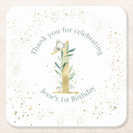 オーストラリアのコアラをテーマにしたパーティー スクエアペーパーコースター